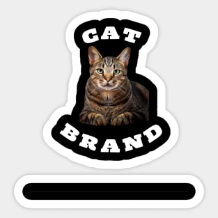 Vintage Cat brand lovers- cats pets Sticker